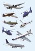 Schmucketikett Flugzeuge 24 Stück