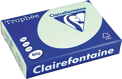 Clairefontaine Trophee Papier Pastellgrün/1975C DIN A4 hellgrün 80 g/qm 