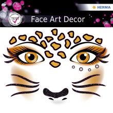 Sticker Face Art Leopard