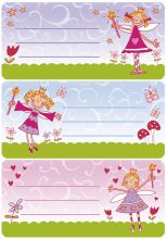 Buchschild Prinzessin 76x35 cm 6 Stück