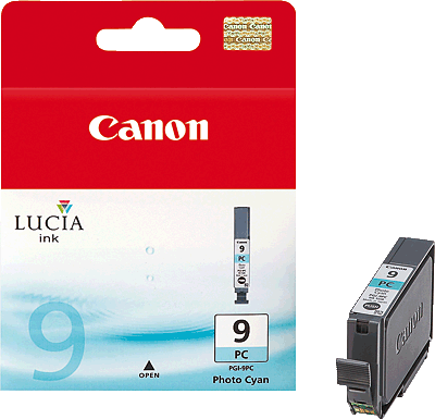 Canon Tintenpatrone/PGI9PC cyan foto Inhalt 14ml 1.150 Blatt 1038B001 PIXMA Pro9500, Pro9500 Mark II