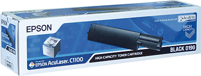 EPSON Lasertoner/S050190 schwarz 4.000 Blatt AcuLaser C1100N, CX11N, CX11NF, CX11NFC, CX11NFCT, CX11NFT