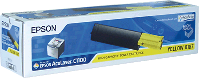 EPSON Lasertoner/S050187 yellow 4.000 Blatt AcuLaser C1100N, CX11N, CX11NF, CX11NFC, CX11NFCT, CX11NFT