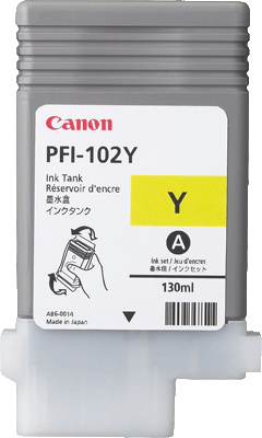 Canon Tintenpatrone PFI102Y 0898B001 gb gelb Image PROGRAF iPF500, iPF600, iPF605, iPF610, iPF650, iPF700, iPF710, iPF750, iPF755