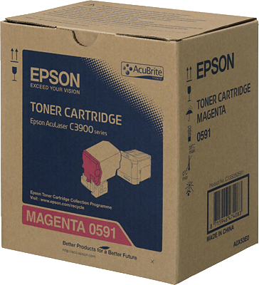 EPSON Lasertoner/S050591 magenta 6.000 Blatt AcuLaser C3900N, C3900DN, C3900DTN, C3900TN, CX37DN, CX37DTN, CX37DNF, CX37DTNF