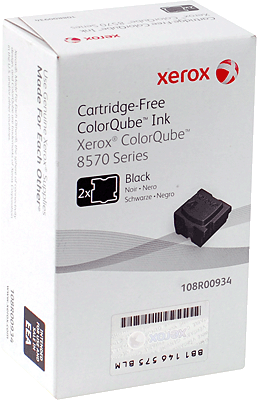 xerox Tintenpatrone/108R00934 schwarz Inhalt 2 Stück 4.300 Blatt ColorQube 8570