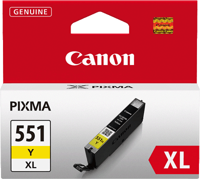Canon Tintenpatrone CLI551YXL 6446B001 359 Blatt gelb PIXMA iP7250, MG5420, MG5450, MG6320, MG6350,MX722, MX922, MX925