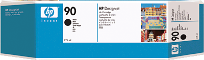 hp Tintenpatrone/C5059A schwarz Inhalt 775ml 90 Designjet 4000, 4500