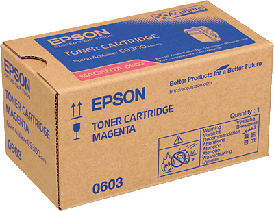 EPSON Lasertoner/S050603 magenta 7.500 Blatt AcuLaser C9300N, C9300D2TN, C9300D3TNC, C9300DN, C9300DTN, C9300TN