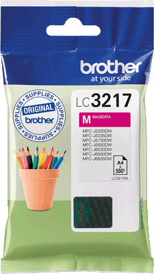 brother Tintenpatrone LC3217M magenta 550 Blatt magenta MFC-J5330DW, -J5730DW, -J5930DW