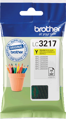 brother Tintenpatrone LC3217Y gelb 550 Blatt gelb MFC-J5330DW, -J5730DW, -J5930DW