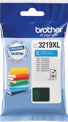 brother Tintenpatrone LC3219XLC cyan 1.500 Blatt cyan MFC-J6530DW, -J6930DW, -J6935DW