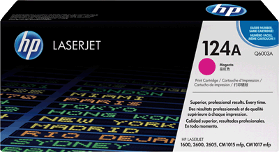 hp Toner Q6003A 124A magenta 2.000 Blatt magenta Color LaserJet 1600, 2600n, 2605, CM1015mfp, CM1017mfp