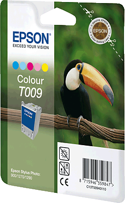 EPSON Tintenpatrone/T00940110 5-farbig Inhalt 66ml 330 Blatt T009 Stylus Photo 900, 1270, 1290, 1290S