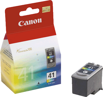 Canon Tintenpatrone CL41 0617B001 3farb 155 Blatt 3-farbig (cyan, magenta, gelb) PIXMA iP1600, iP1700, iP2200, iP1200, iP1300, MP150, MP160, MP170, MP180, MP460