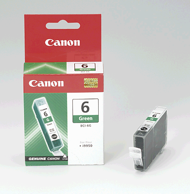 Canon Tintenpatrone/BCI6G grün Inhalt 13ml 280 Blatt 9473A002 PIXMA iP8500, i9900