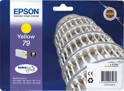 Epson Tintenpatrone T7914 gelb 800 Blatt gelb WorkForce Pro WF4630 DWF, WF5190 DW, WF4640 DTWF, WF5620 DWF, WF510 DW, WF5690 DWF
