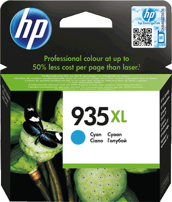 HP Tintenpatrone C2P24AE 935XL cyan 825 Blatt cyan HP Officejet Pro 6230 ePrinter, HP Officejet Pro 6830 eAIO