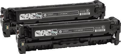 hp Toner CF380XD 312X schwarz VE2 2x 2.200 Blatt 2x schwarz LaserJet Pro 400 color, MFP M476