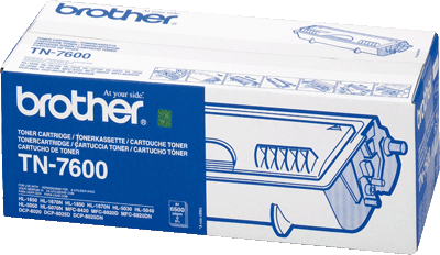 Brother Lasertoner TN7600 schwarz 6.500 Blatt schwarz