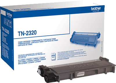 Brother Toner TN2320 schwarz 2.600 Blatt schwarz