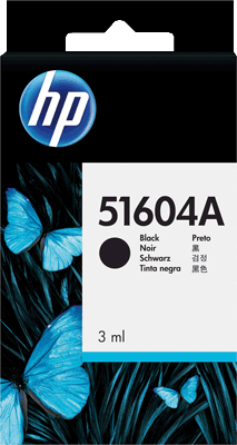 HP Inkjet Patrone 51604AE schwarz 1.750 Blatt schwarz Thinkjet, Thinkjet Plus, Quietjet, Quietjet Plus