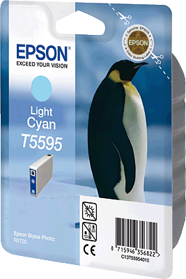 EPSON Tintenpatrone/T55954010 cyan hell Inhalt 13ml T5595 Stylus Photo RX700