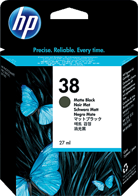 hp Tintenpatrone/C9412AE schwarz matt Inhalt 27ml 3.200 Fotos Blatt 38 Photosmart Pro B9180