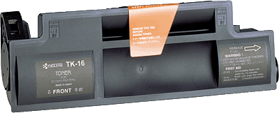 KYOCERA Lasertoner 37027016/TK16 schwarz 3.000 Blatt 37027016 FS-600, FS-680, FS-800