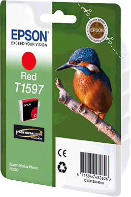 EPSON Tintenpatrone/T15974010 rot Inhalt 17ml T1597 Stylus Photo R2000