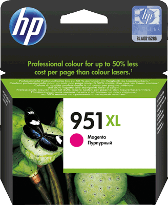 hp Tintenpatrone CN047AE 951XL magenta 1.500 Blatt magenta Officejet Pro 251fw, 276fw, 8100 e-Printer (N811a), 8600 E-AIO, 8600 Plus e-AIO