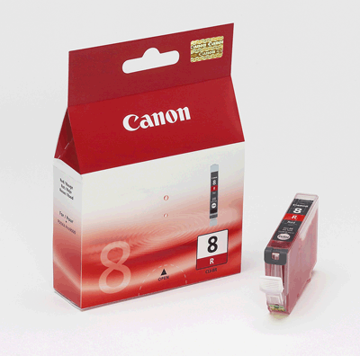 Canon Tintenpatrone CLI8R 0626B001 rot 490 Blatt rot Pro9000, Pro9000 Mark II