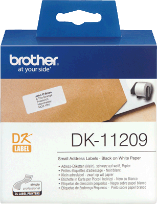 brother Adressetikett DK11209 VE800 weiß