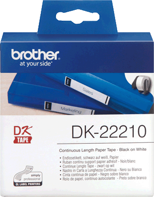 brother Endlosetikett DK22210 12mmx30.5m weiß