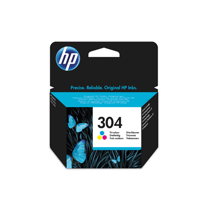 hp Tintenpatrone 304 N9K05AE#UUS farbig 100 Blatt 3-farbig (cyan, magenta, gelb) DeskJet 3720/3730