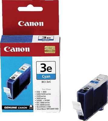 Canon Tintenpatrone BCI3EC 4480A002 cyan 390 Blatt cyan i550, i850, MultiPASS C755, F30, F50, F60, F80, MP700, MP730, S400, S450, S500, S520D, S530D, S600, S630, S630 Network, S750