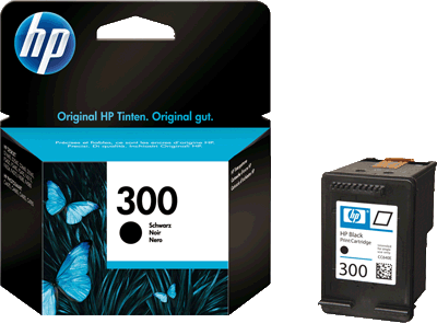 hp Tintenpatrone CC640EE 300 schwarz 200 Blatt schwarz Deskjet D1660, D2560, D2660, D5560, F42244, F2420, F2480, F2492, F4210, F4272, F4280, F4580. Photosmart C4670, C4680, C4685, C4780Envy 100 D410