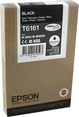 Epson Tintenpatrone T61610010 T6161 sw 3.000 Blatt schwarz k.A.