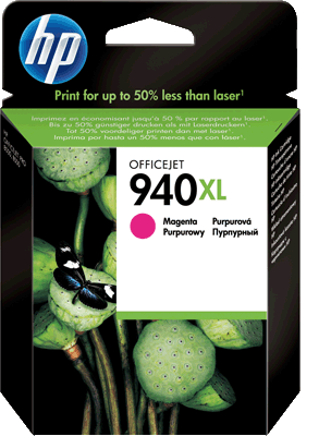 hp Tintenpatrone C4908AE 940XL magenta 1.400 Blatt magenta Officejet Pro 8000, 8500 series, 8500A, 8500A Plus