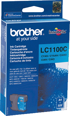 Brother Tintenpatrone LC1100C cyan 325 Blatt cyan DCP-185C, 385C, 395CN, 585CW, J715, 6690CW, MFC-490CW, 790CW, 795CW, 990CW, 5490CN, 5890CN, 5895CW, 6490CW, 6890CDW, J615W