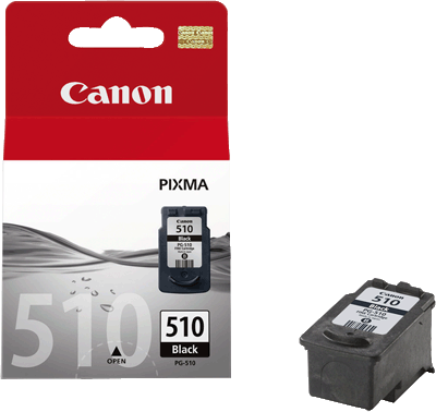 Canon Tintenpatrone PG510 2970B001 sw 220 Blatt schwarz PIXMA iP2700, iP2702, MP230, MP240, MP250, MP252, MP260, MP270, MP272, MP280, MP282, MP480, MP490, MP492, MP495, MP499, MX320, MX330, MX340, M