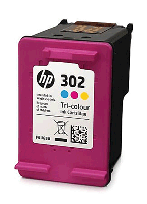 hp Tintenpatrone F6U65AE 302 3-farbig 165 Blatt 3-farbig (cyan, magenta, gelb) DeskJet 1110, DeskJet 2130, DeskJet 3630, OfficeJet 3830, OfficeJet 4650, ENVY 4520