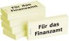 Haftnotiz Für das Finanzamt