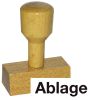 Holzstempel Ablage