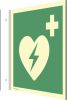 Fahnenschild Defibrillator AED