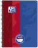 Collegeblock A4+ Duo 80Blatt blau/rot