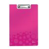 Klemmbrettmappe A4 pink metall