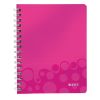 Collegeblock A5 Wow pink metal