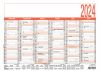 Wandkalender Arbeitstage 6M 1S