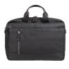 Laptoptasche Leder schwarz